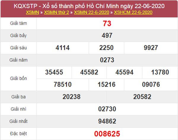 Dự đoán XSHCM 27/6/2020 - KQXS Hồ Chí Minh thứ 7