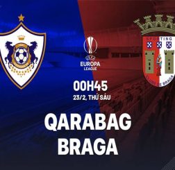 Soi kèo bóng đá hôm nay Qarabag vs Braga, 0h45 ngày 23/2